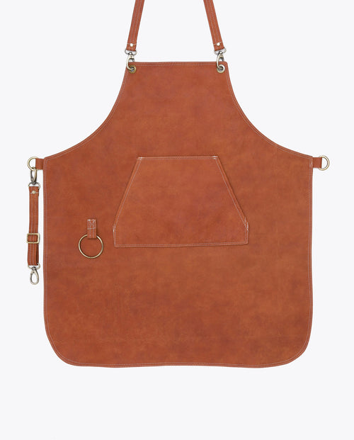 Brown Kitchen Leather Apron Design 1